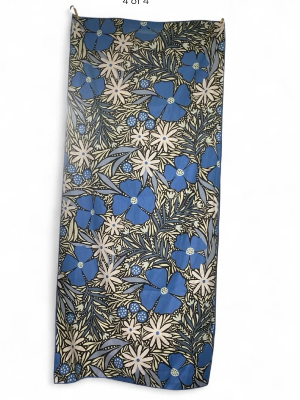 Ripskirt Hawaii Blue Floral Beach Towel 29x61